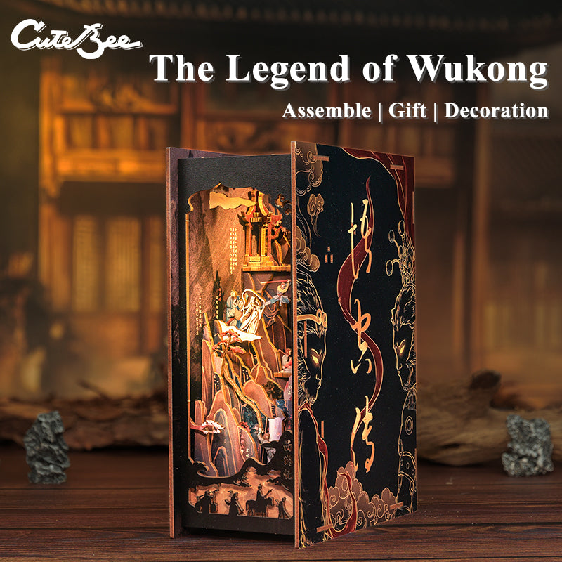 Cutebee The Legend of WUKONG DIY Book Nook Kit – Miniature Dollhouse