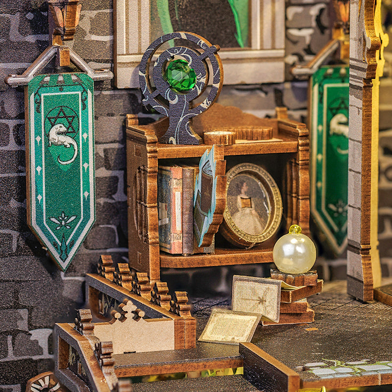 Cutebee Darkness Common Room DIY Book Nook Kit – Miniature Dollhouse