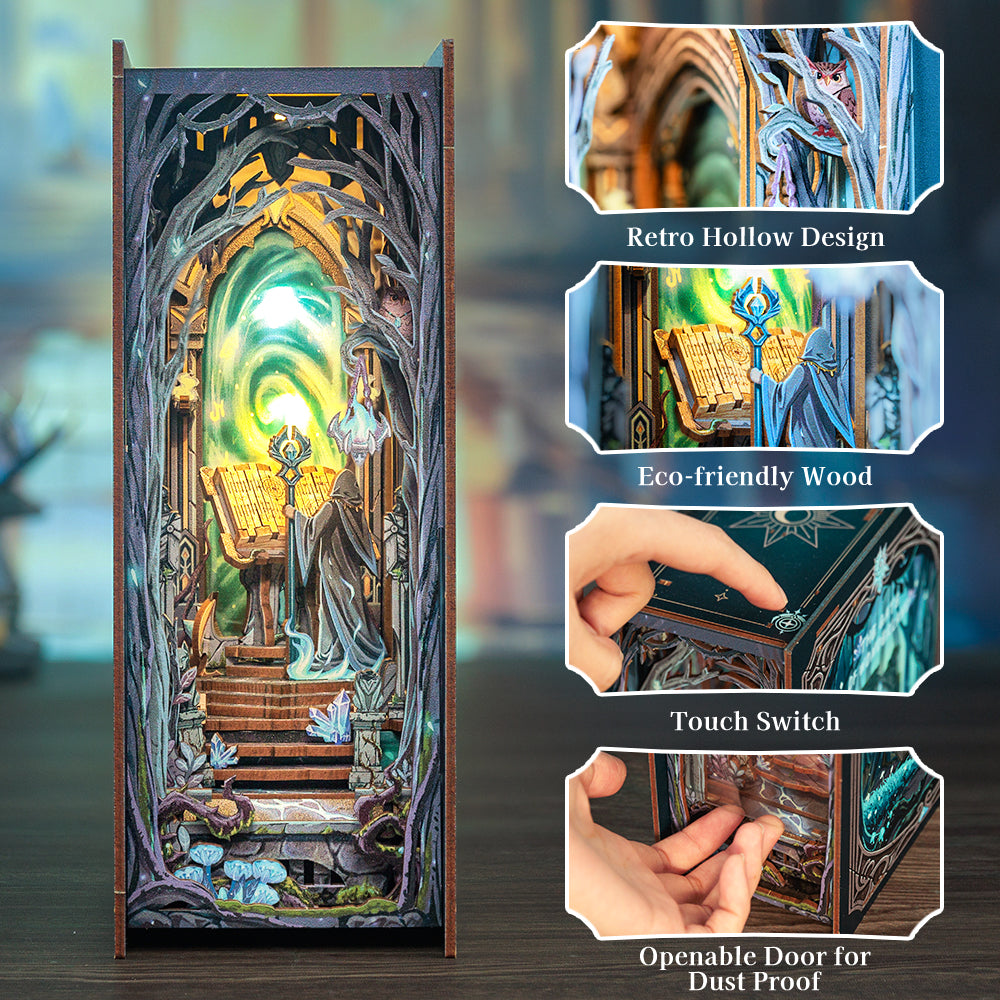 Cutebee The Gate of Wonderland DIY Book Nook Kit – Miniature Dollhouse