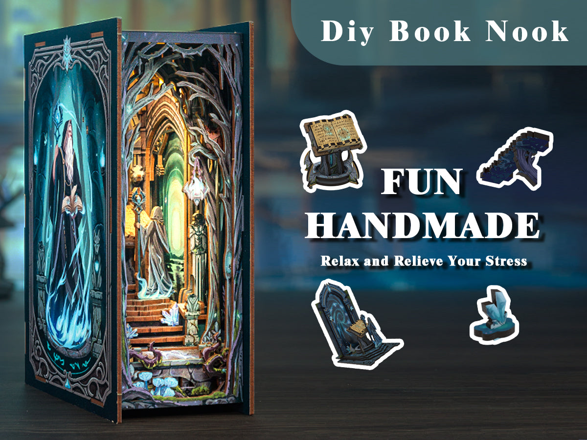 Cutebee The Gate of Wonderland DIY Book Nook Kit – Miniature Dollhouse