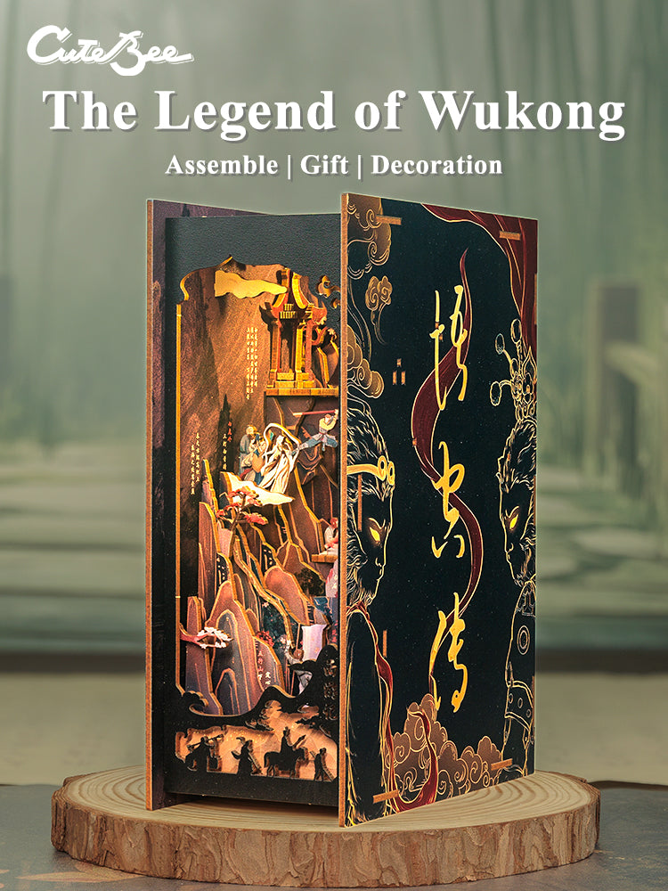 Cutebee The Legend of WUKONG DIY Book Nook Kit – Miniature Dollhouse