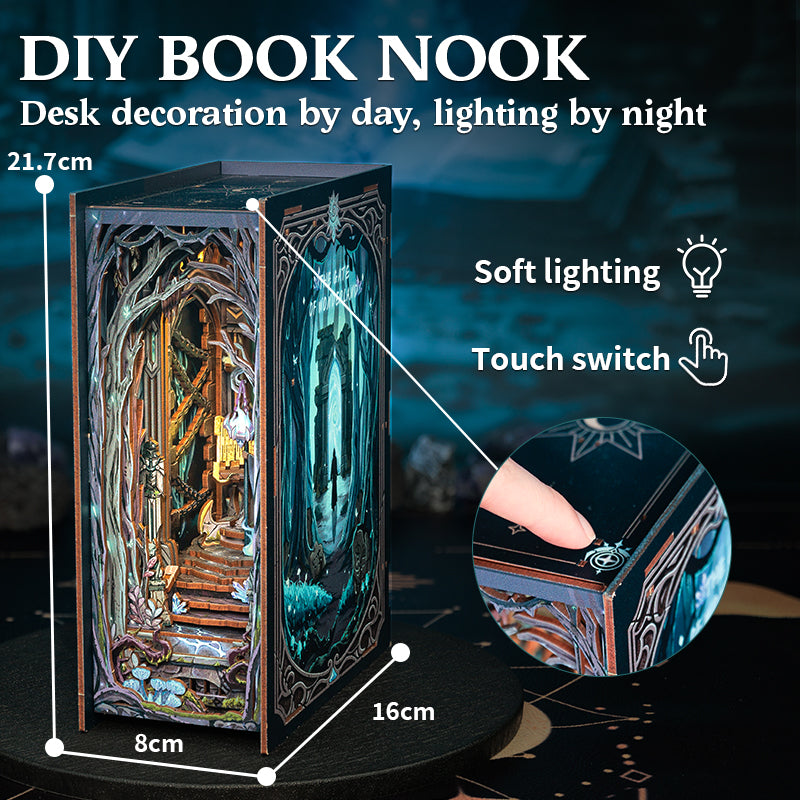 Cutebee The Gate of Wonderland DIY Book Nook Kit – Miniature Dollhouse
