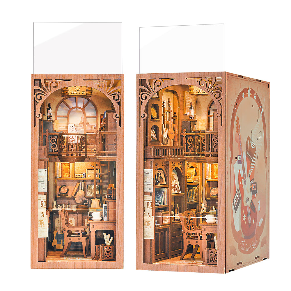 Cutebee The Secret Rhythm DIY Book Nook Kit – Miniature Dollhouse Shelf Insert