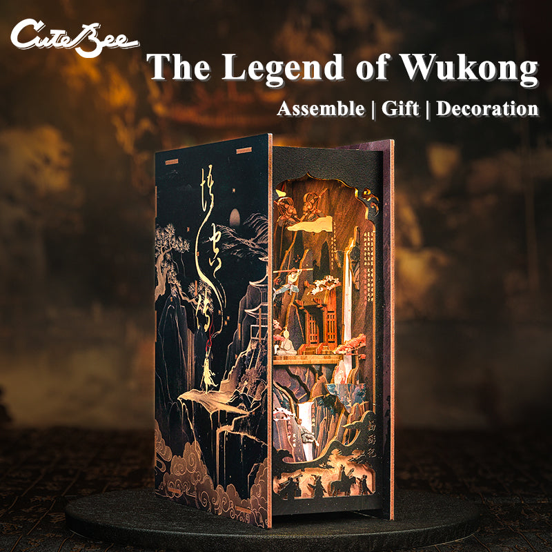 Cutebee The Legend of WUKONG DIY Book Nook Kit – Miniature Dollhouse