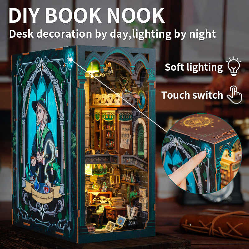 Cutebee Darkness Common Room DIY Book Nook Kit – Miniature Dollhouse
