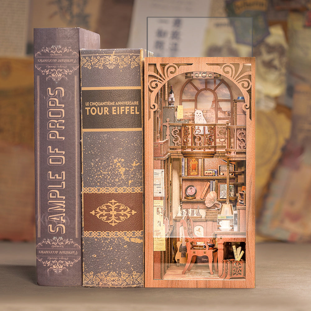 Cutebee The Secret Rhythm DIY Book Nook Kit – Miniature Dollhouse Shelf Insert