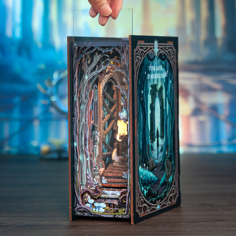 Cutebee The Gate of Wonderland DIY Book Nook Kit – Miniature Dollhouse