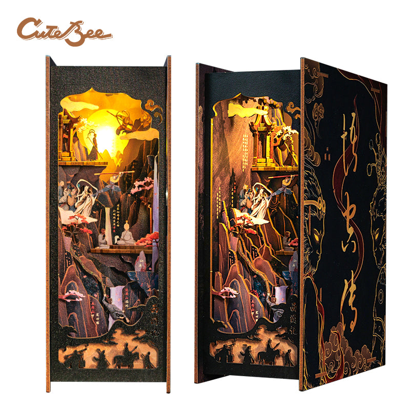 Cutebee The Legend of WUKONG DIY Book Nook Kit – Miniature Dollhouse