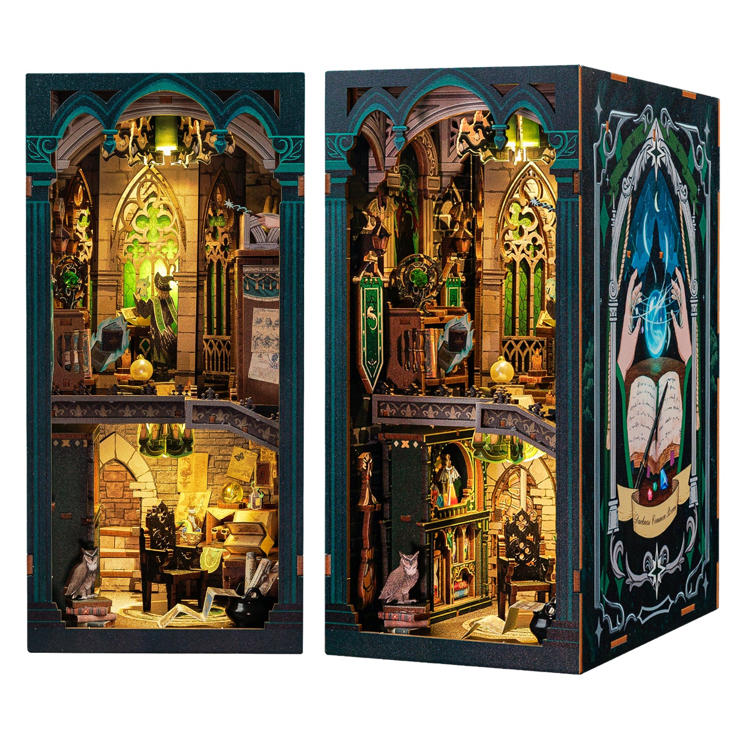 Cutebee Darkness Common Room DIY Book Nook Kit – Miniature Dollhouse