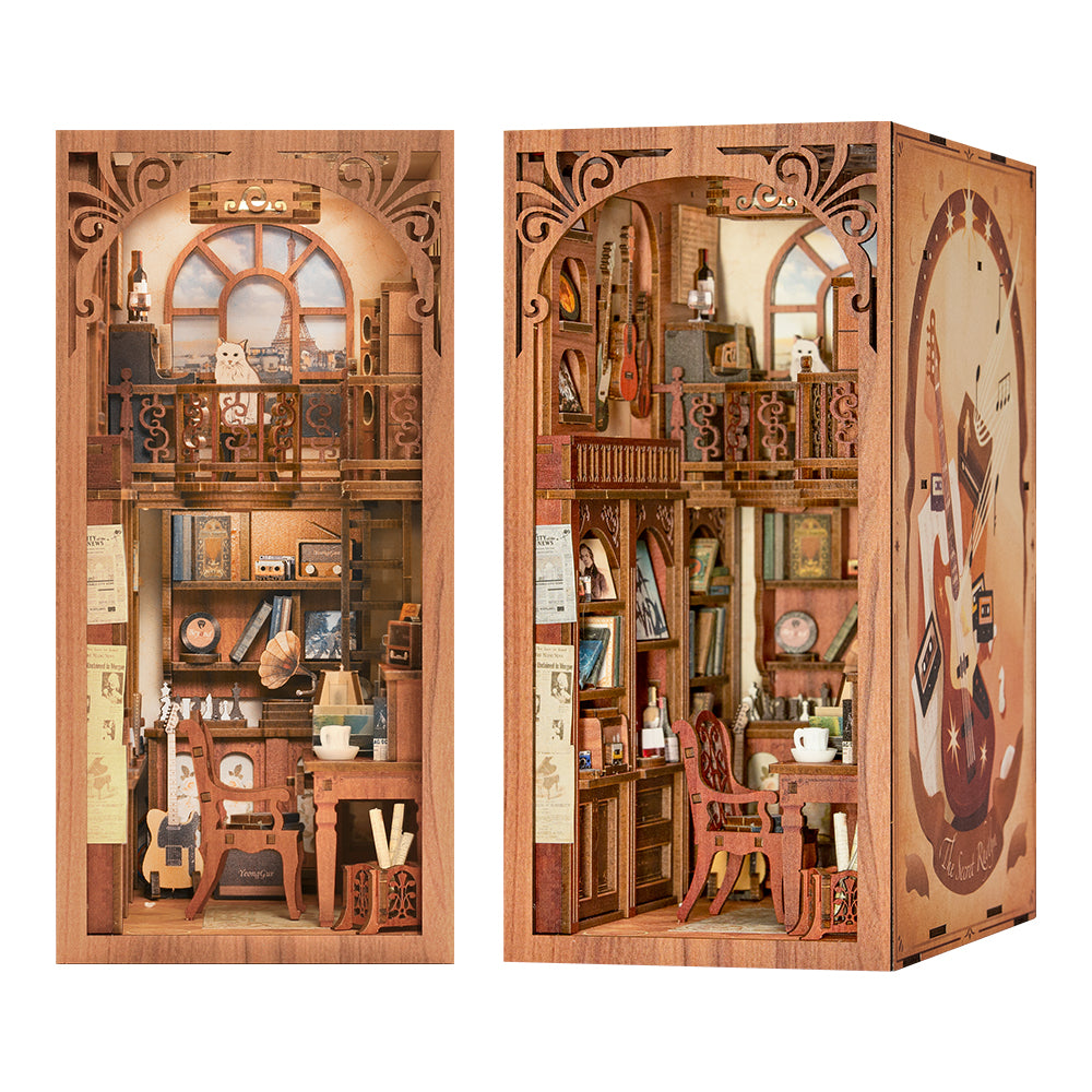 Cutebee The Secret Rhythm DIY Book Nook Kit – Miniature Dollhouse Shelf Insert