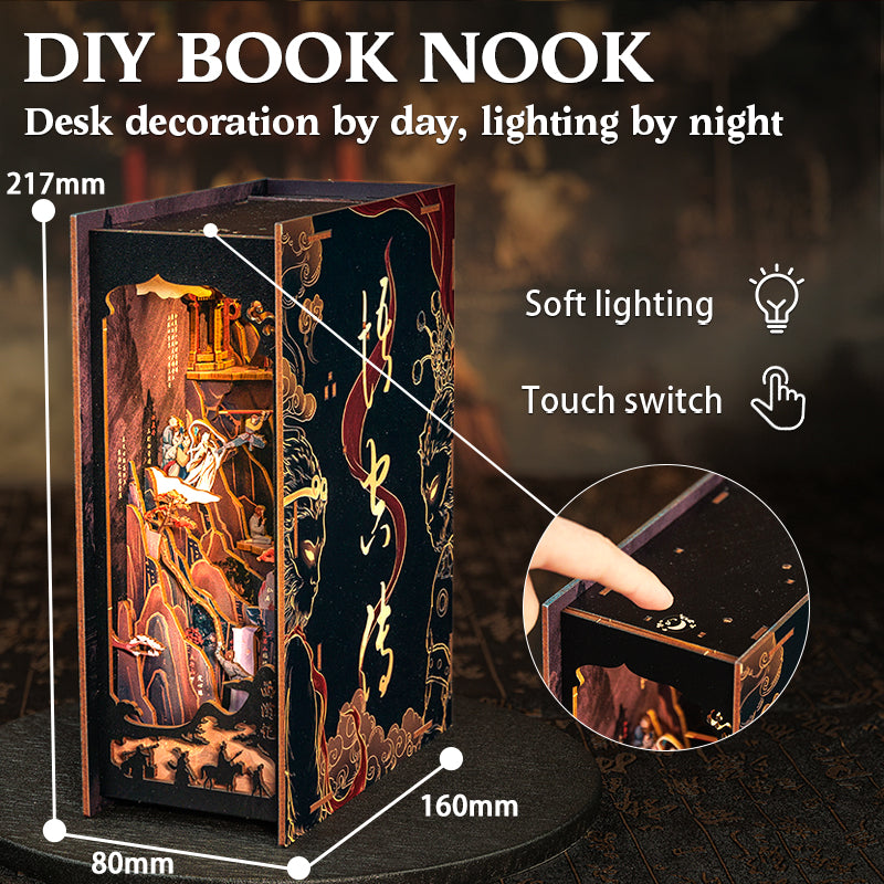 Cutebee The Legend of WUKONG DIY Book Nook Kit – Miniature Dollhouse