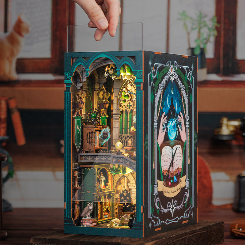 Cutebee Darkness Common Room DIY Book Nook Kit – Miniature Dollhouse