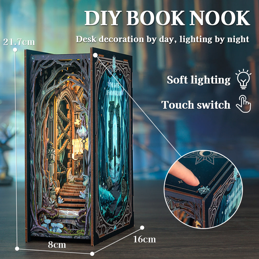 Cutebee The Gate of Wonderland DIY Book Nook Kit – Miniature Dollhouse