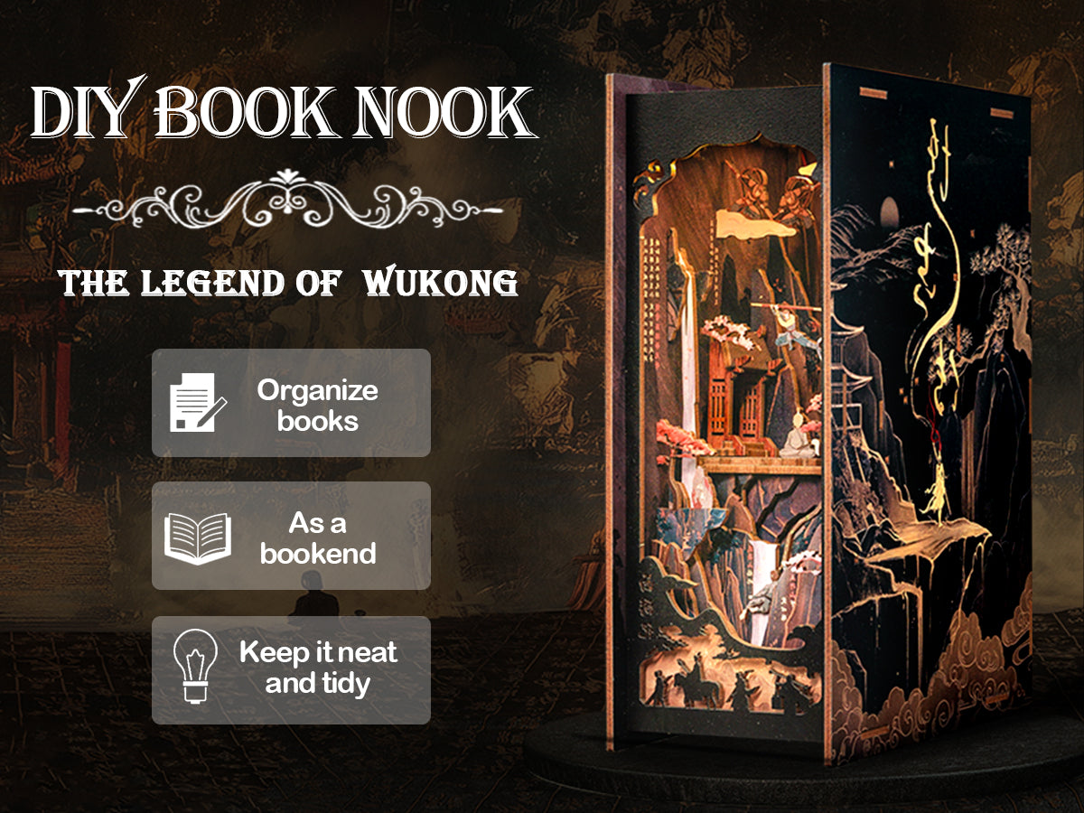 Cutebee The Legend of WUKONG DIY Book Nook Kit – Miniature Dollhouse