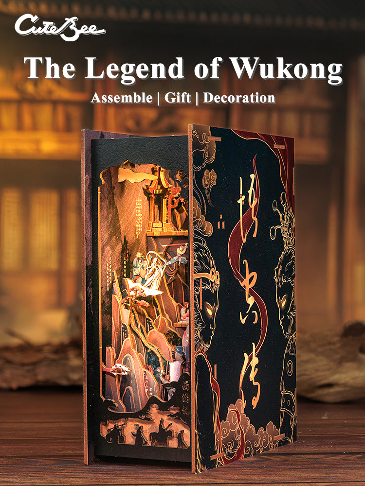 Cutebee The Legend of WUKONG DIY Book Nook Kit – Miniature Dollhouse