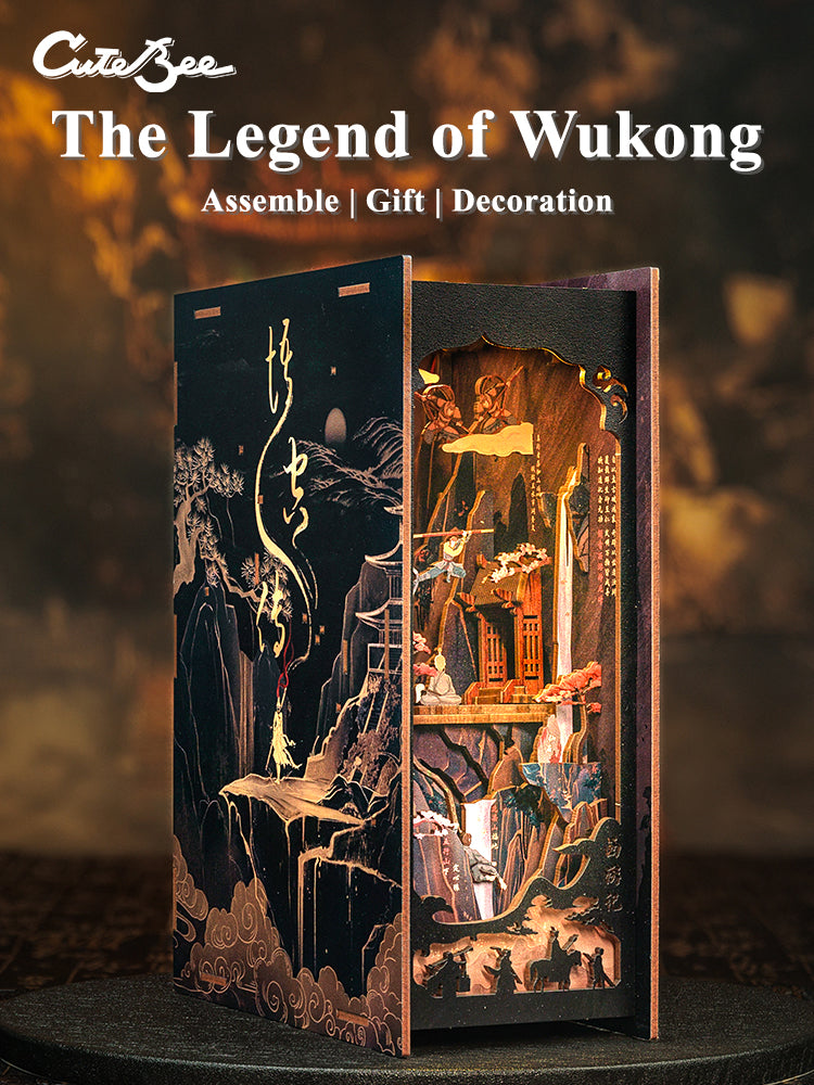 Cutebee The Legend of WUKONG DIY Book Nook Kit – Miniature Dollhouse