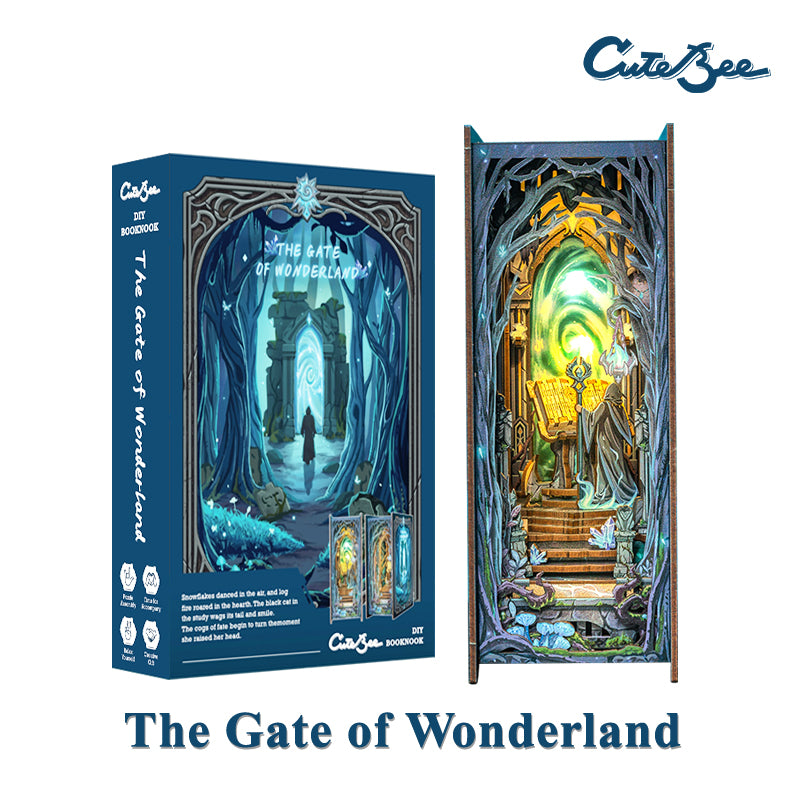 Cutebee The Gate of Wonderland DIY Book Nook Kit – Miniature Dollhouse