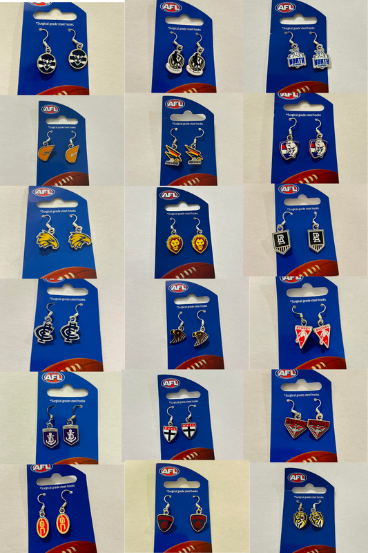 AFL Team Earrings – Official Licensed AFL Merchandise