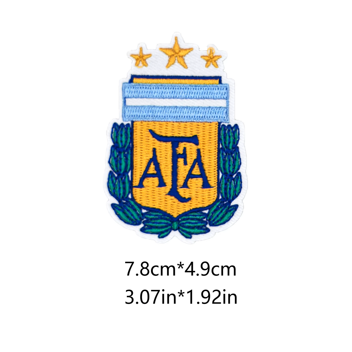 Soccer Team LOGO self-adhesive Embroidery iron-on patch- Australia Stock