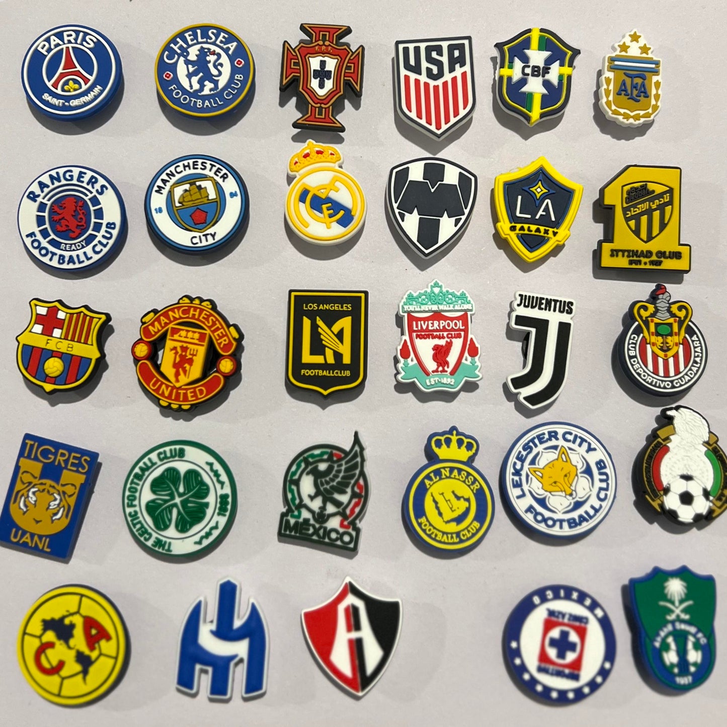 Favorite Football/Soccer Clubs Shoe Charms for Crocs - Australia Stock