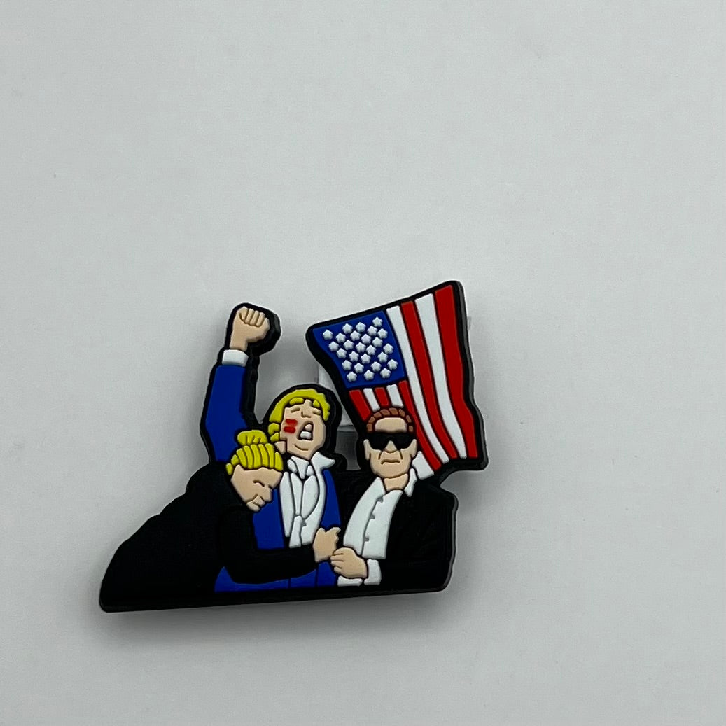 Donald J Trump Shoe Charms for Crocs - Australia Stock