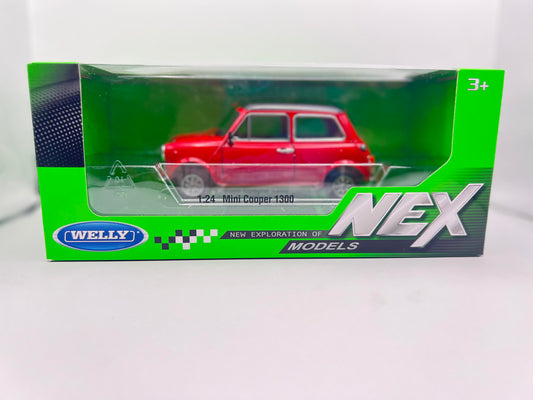 WELLY 1:24 Mini Cooper 1300 Red 1974 Diecast - Australia Stock