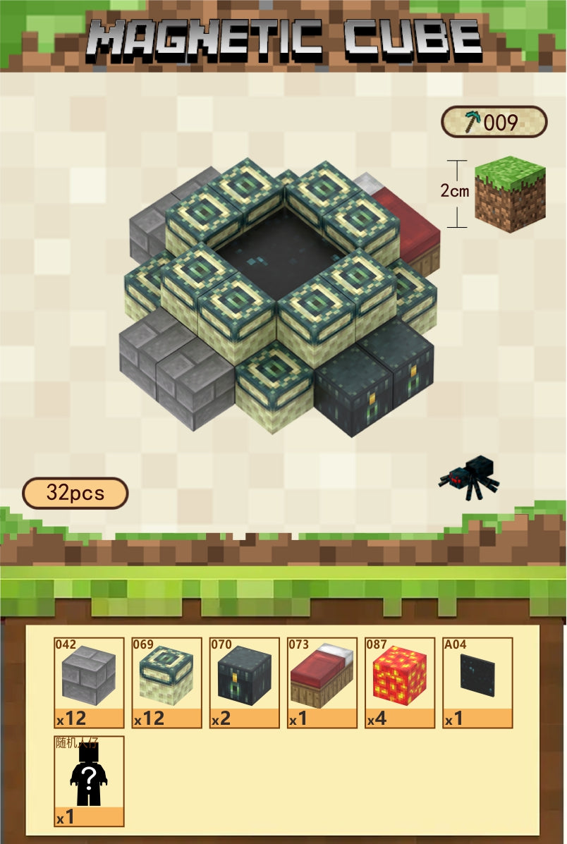 32 Magnetic Building Blocks 1 Characters - "Australia Stock"
