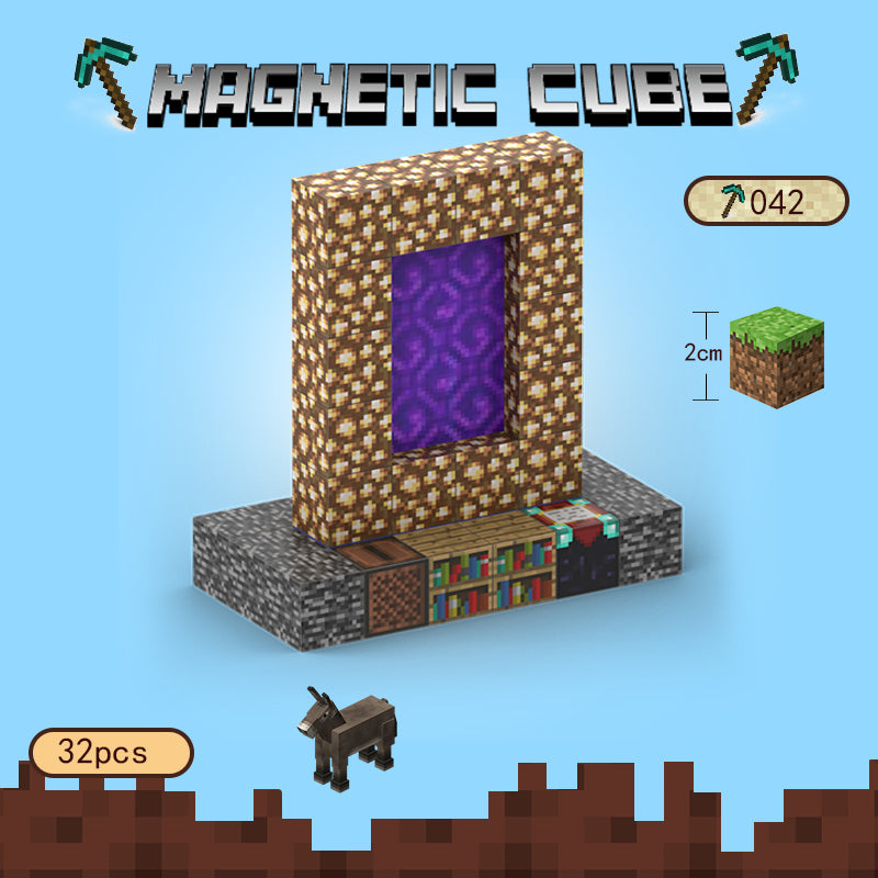 32 Magnetic Cube Building Blocks 1 Characters - "Australia Stock"