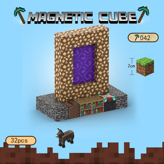 32 Magnetic Cube Building Blocks 1 Characters - "Australia Stock"