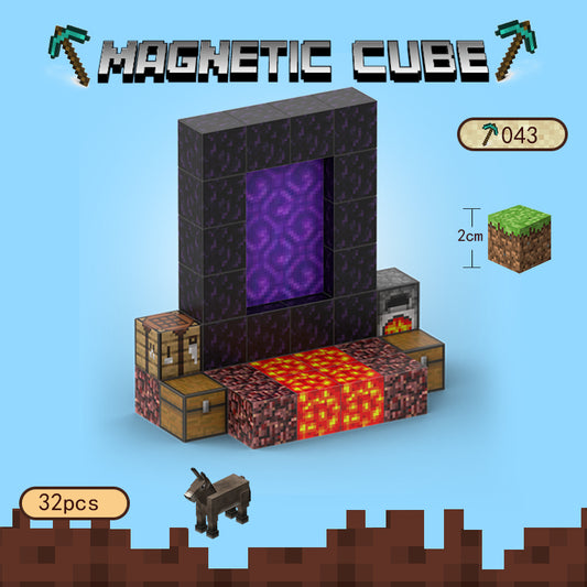 32 Magnetic Building Blocks 1 Characters - "Australia Stock"