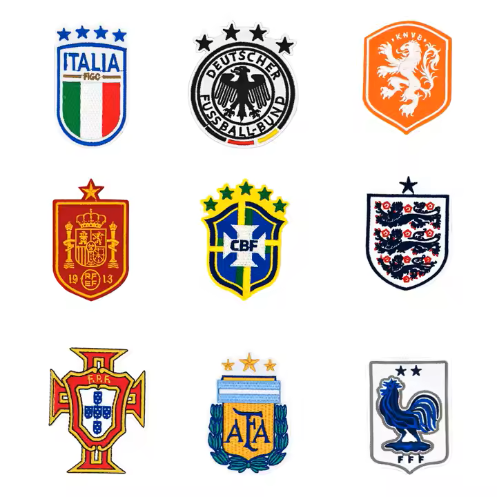 Soccer Team LOGO self-adhesive Embroidery iron-on patch- Australia Stock