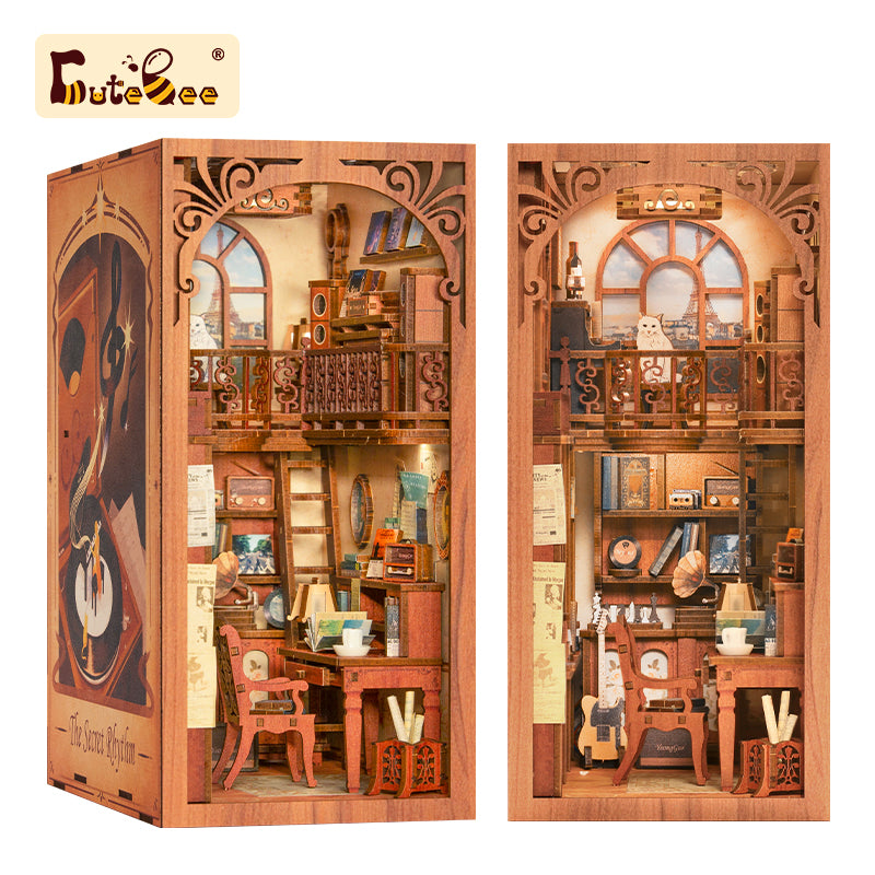 Cutebee The Secret Rhythm DIY Book Nook Kit – Miniature Dollhouse Shelf Insert