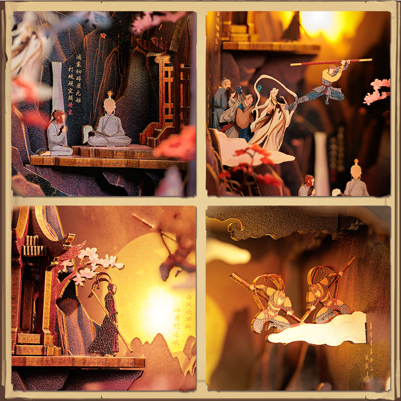 Cutebee The Legend of WUKONG DIY Book Nook Kit – Miniature Dollhouse